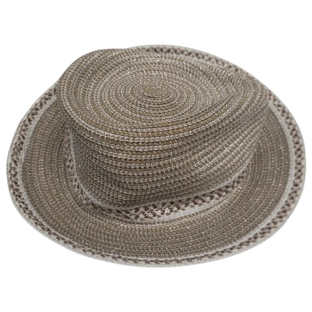 ERIC JAVITS l Squishee Woven Fedora Hat Sun UV UPF 50+ One Size - Picture 7 of 13